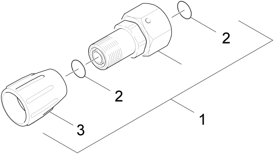 KÄRCHER Professional Ersatzteile Hochdruckreiniger Kaltwasser HD 605 Classic EU 1.118-865.0 Schraubstutzen