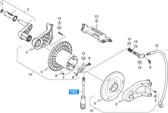 KÄRCHER Professional Ersatzteile Hochdruckreiniger Heisswasser HDS 9/17-4 CX  EU-I 1.174-228.0 Schlauchtrommel