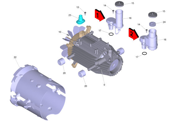 KÄRCHER Professional Ersatzteile Hochdruckreiniger Heisswasser HDS 7/16 CX EU-I 1.173-904.0 Motor