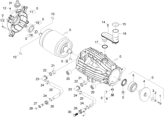 KÄRCHER Professional Ersatzteile Hochdruckreiniger Heisswasser HDS 9/17-4 C EU-II 1.174-231.0 Motor