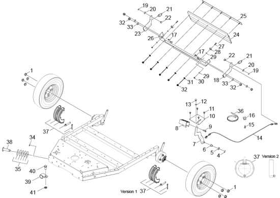 KÄRCHER Professional Ersatzteile Kehrmaschinen KM 105 0 Rahmen Motor KM 105_1xx
