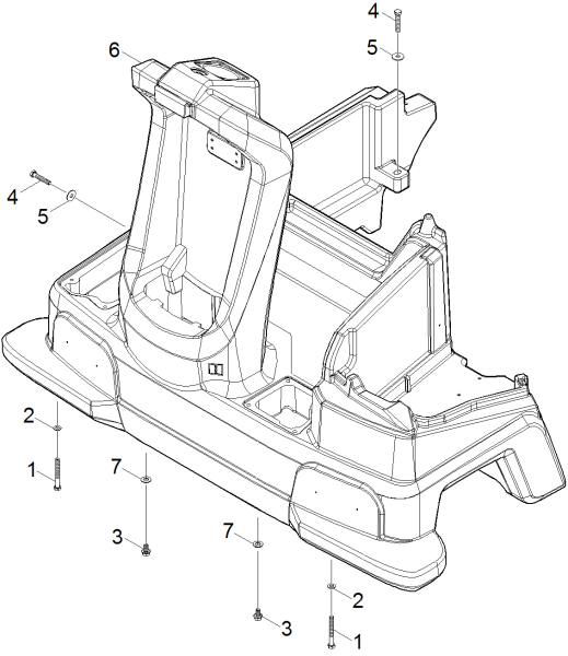 KÄRCHER Professional Ersatzteile Kehrmaschinen KM 105 0 Frontteil KM 105_1xx