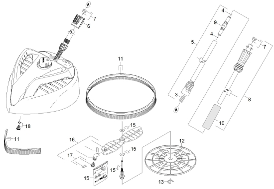 KÄRCHER Ersatzteile Hochdruckreiniger K 7.200 T400 *EU 1.447-001.0-B Flaechenreiniger