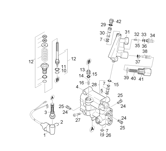 KÄRCHER Professional Ersatzteile Hochdruckreiniger Kaltwasser HD 10/21-4 SX Plus EU-I 1.286-920.0 Zylinderkopf