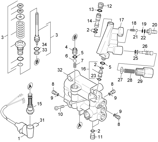 KÄRCHER Professional Ersatzteile Hochdruckreiniger Kaltwasser HD 13/18-4 SX Plus EU-I 1.292-500.0 Zylinderkopf