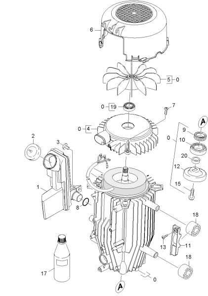 KÄRCHER Professional Ersatzteile Hochdruckreiniger Kaltwasser Xpert HD 7140 Plus EU 1.514-147.0 Motor
