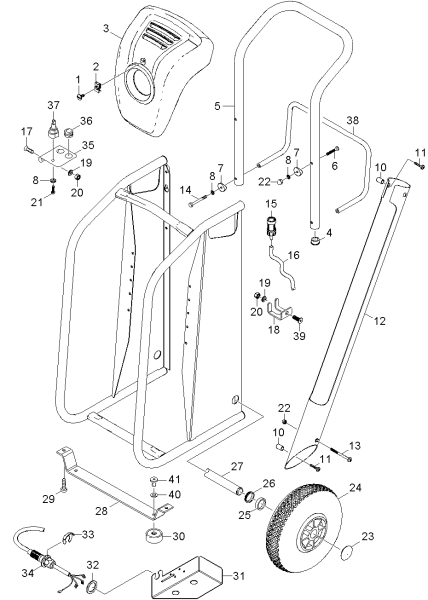 KÄRCHER Professional Ersatzteile Hochdruckreiniger Kaltwasser HD 10/25-4 Cage Plus EU-I 1.286-131.0 Rahmen