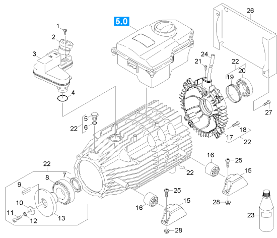 KÄRCHER Professional Ersatzteile Hochdruckreiniger Kaltwasser HD 10/25-4 Cage Plus EU-I 1.286-131.0 Motor