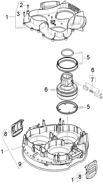 KÄRCHER Professional Ersatzteile Sauger NT 70/1 1.667-276.0 Saugturbine