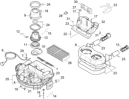 KÄRCHER Professional Ersatzteile Sauger NT 55/2 Tact² Me I EU 1.667-237.0 Saugturbine