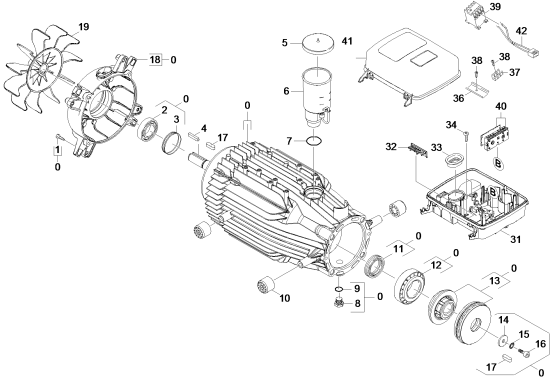 KÄRCHER Professional Ersatzteile Hochdruckreiniger Heisswasser HDS 8/18-4M Plus Sochi EU I 1.077-611.0 Motor
