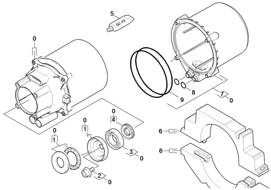 KÄRCHER Ersatzteile Hochdruckreiniger K 5 Car & Home*EU 1.180-647.0-A Motor