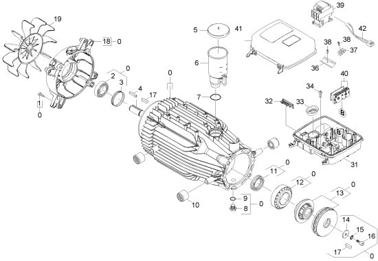 KÄRCHER Professional Ersatzteile Hochdruckreiniger Heisswasser HDS 8/18-4 M EU-II 1.077-909.0 Motor