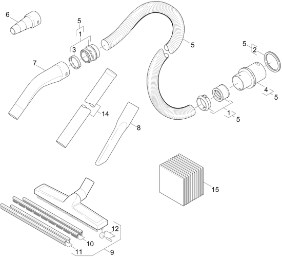 KÄRCHER Professional Ersatzteile Sauger NT 35/1 Tact Te M EU 1.184-874.0 Zubehoer