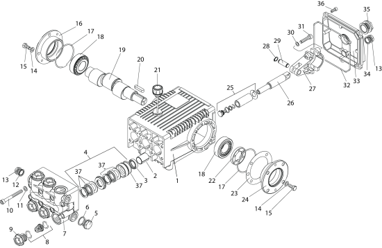 KÄRCHER Professional Ersatzteile Hochdruckreiniger Kaltwasser HD 4.0/40 PB Cage CW Gas Belt 1.575-207.0 PISTON