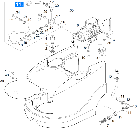 KÄRCHER Professional Ersatzteile Spruehextraktion Puzzi 400       EU 1.101-207.0 Tank Einzelteile