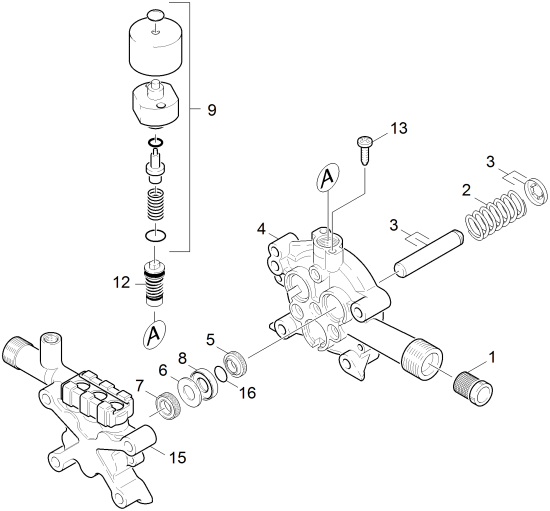 KÄRCHER Professional Ersatzteile Hochdruckreiniger Kaltwasser HD 830 BS 1.187-121.0 Kolben