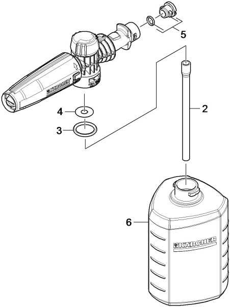 KÄRCHER Ersatzteile Hochdruckreiniger K 4 Power Control Car & Home *EU 1.324-041.0-B Schaumduese