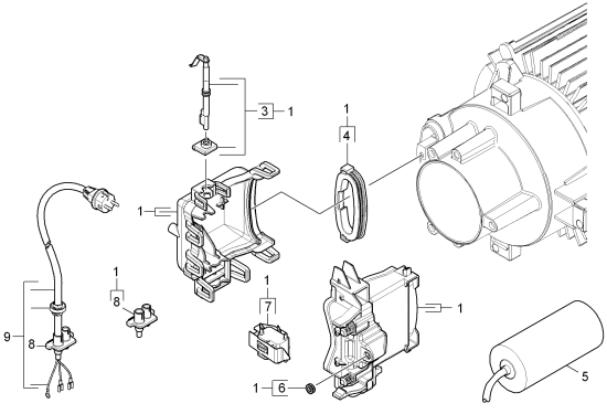 KÄRCHER Professional Ersatzteile Hochdruckreiniger Kaltwasser HD 5/15 C EU 1.520-140.0 E-Kasten