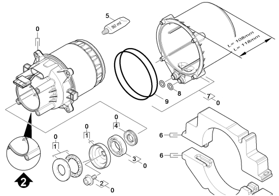 KÄRCHER Ersatzteile Hochdruckreiniger K 3.500 Garden *EU 1.180-106.0-A Motor