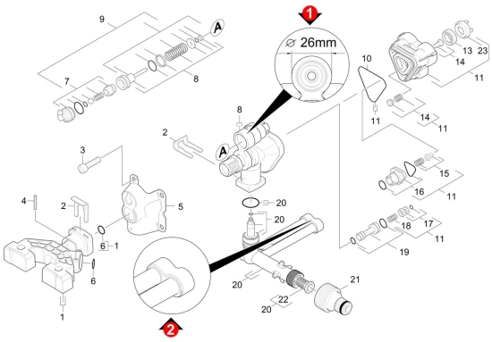 KÄRCHER Ersatzteile Hochdruckreiniger K 4 Premium Home *EU 1.180-315.0-A Steuergehaeuse