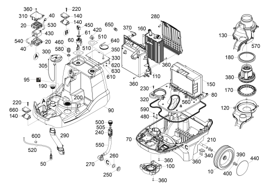 KÄRCHER Professional Ersatzteile Bodenreiniger BR 35/12 C Bp Pack EU 1.783-450.0 Chassis kpl.