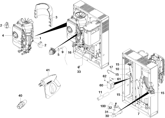 KÄRCHER Professional Ersatzteile Hochdruckreiniger Kaltwasser HD stationaer 1.524-500.2 ETL Pumpensatz kpl. HD 9/18-4 ST  230V