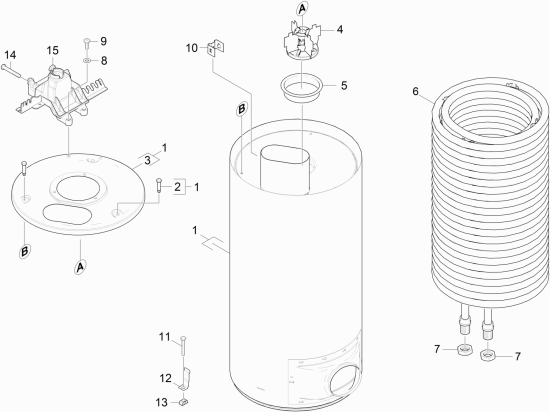 KÄRCHER Professional Ersatzteile Hochdruckreiniger Heisswasser HDS 10/20-4 MX EU-I 1.071-456.0 Heizschlange
