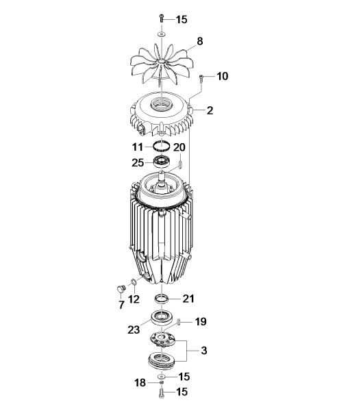 KÄRCHER Professional Ersatzteile Hochdruckreiniger Kaltwasser HD stationaer 1.524-500.2 Motor kpl. HD 7/16-4ST 60Hz