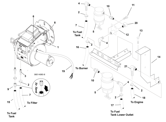 KÄRCHER Professional Ersatzteile Hochdruckreiniger Heisswasser HDS 5.6/35 De SS Cage 1.110-599.0 BURNER/ FUEL FILTER
