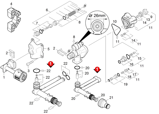 KÄRCHER Ersatzteile Hochdruckreiniger K 4 Car *EU 1.180-155.0-A Steuergehaeuse