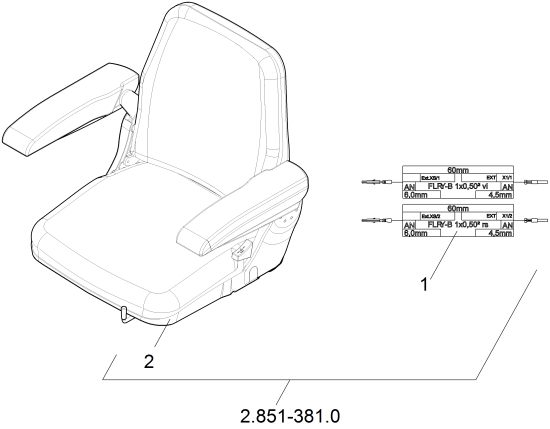 KÄRCHER Professional Ersatzteile Kehrmaschinen KM 105 0 ETL Sitz Komfort KM Medium