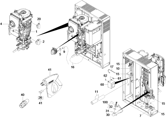 KÄRCHER Professional Ersatzteile Hochdruckreiniger Kaltwasser HD stationaer 1.524-500.2 ETL Pumpensatz kpl. HD 13/12-4 ST  230V