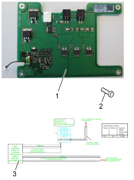 KÄRCHER Professional Ersatzteile Kehrmaschinen KM 105 Konfiguration 105 Konfiguration  ETL Lichtmodul KM Medium
