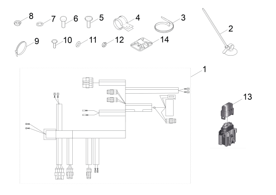 KÄRCHER Professional Ersatzteile Kehrmaschinen KM 105 0 ETL Kabelsatz Diesel KM 105/110
