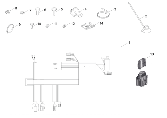 KÄRCHER Professional Ersatzteile Kehrmaschinen KM 105 0 ETL Kabelsatz Diesel KM 105/100