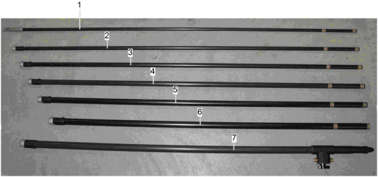 KÄRCHER Professional Ersatzteile Hochdruckreiniger Kaltwasser Teleskopstange kpl. 10m GFK 4.107-053.0 Teleskopstange 4.107-052.0