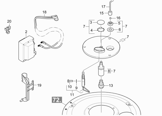 KÄRCHER Professional Ersatzteile Hochdruckreiniger Heisswasser HDS 2.3/12 C Ed 1.272-201.0 Brennerdeckel