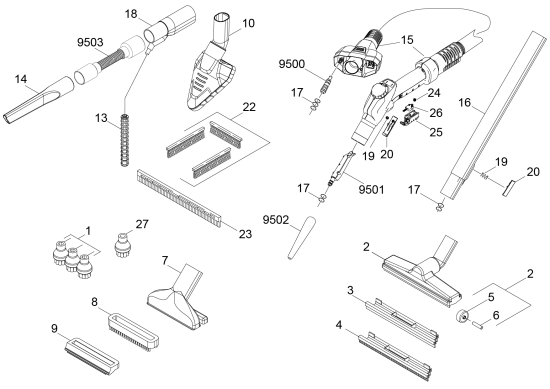 KÄRCHER Professional Ersatzteile Dampfer SGV 6/5 EU 1.092-000.0 Zubehoer