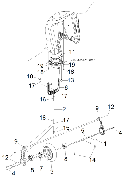 KÄRCHER Professional Ersatzteile Bodenreiniger B 60/10 C HYGIENE 1.006-706.0 Pumpe Befestigung
