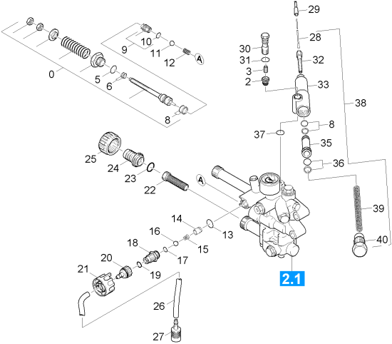 KÄRCHER Professional Ersatzteile Hochdruckreiniger Kaltwasser AC-230PC John Deere 1.810-800.0 Ueberstroemer