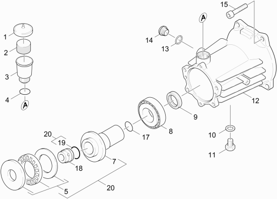 KÄRCHER Professional Ersatzteile Hochdruckreiniger Kaltwasser AC-230PC John Deere 1.810-800.0 Antrieb