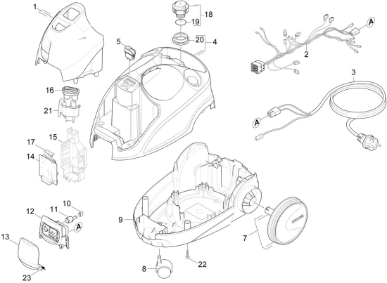 KÄRCHER Ersatzteile Dampfreiniger SI 4 Premium (white) Iron Kit *EU 1.512-444.0 Gehaeuse