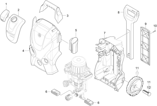 KÄRCHER Ersatzteile Hochdruckreiniger K 3 Premium Home T350 *EU 1.603-182.0-A Gehaeuse