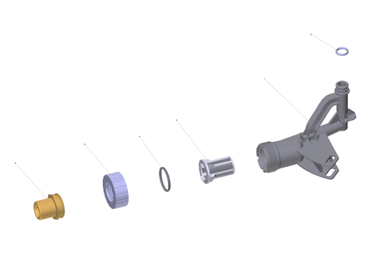 KÄRCHER Professional Ersatzteile Hochdruckreiniger Kaltwasser HD 5/15 CX Plus EU 1.520-932.0 Wasserzulauf kpl.