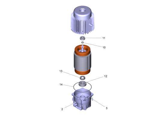 KÄRCHER Professional Ersatzteile Hochdruckreiniger Kaltwasser PRO HD 600 Plus EU 1.520-993.0 Motor kpl.