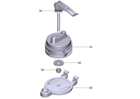 KÄRCHER Professional Ersatzteile Bodenreiniger B 120 W 1.005-100.2 Einstellknopf Saugbalken Set Ersatz