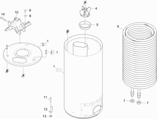KÄRCHER Professional Ersatzteile Hochdruckreiniger Heisswasser HDS 10/20 -4M 1.071-401.0 Heizschlange