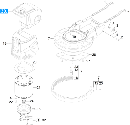 KÄRCHER Professional Ersatzteile Bodenreiniger BDS 51/180 C Adv 1.291-240.0 Buerstenkopf