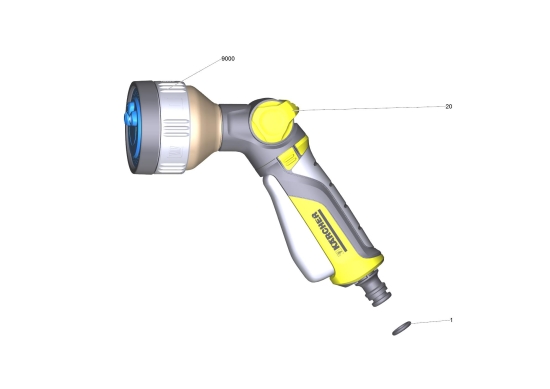 KÄRCHER Ersatzteile Bewässerungssystem Multifunktions-Spritzpistole Plus 2.645-269.0 Multifunktions-Spritzpistole Plus